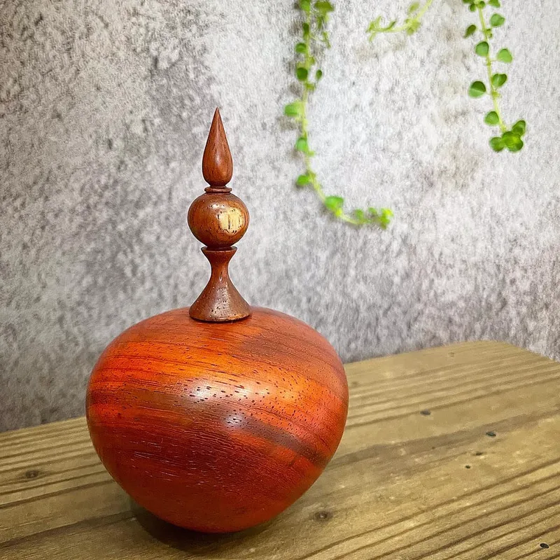 JW05.7 紅酸枝 天球瓶 聚寶盆