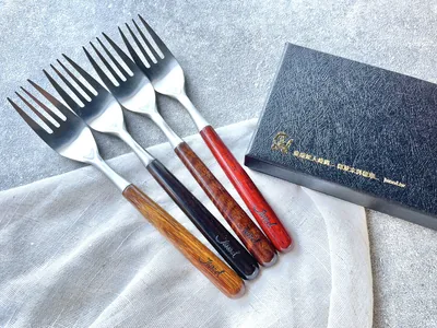 原木叉子餐具組 視角 1